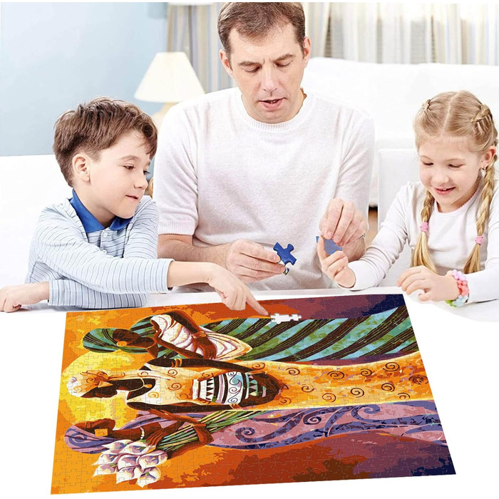 Пазл для дорослих на 8000 елементів Африканське мистецтво Пазл ТРИ жінки Ідеально підходить для розслаблення та медитації, навчаль