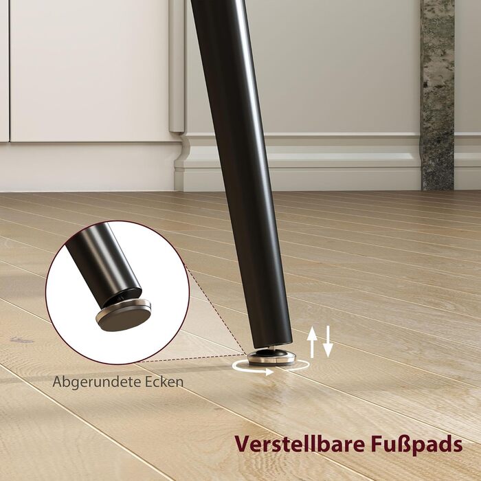 Розсувний прямокутний обідній стіл HOMCOM для 6-8 осіб з дерев&39яним виглядом, розсувними поручнями та замками, обідній стіл, сірий, 120-160 см, сірий 160Д x 75Ш x 77В см