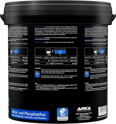 Преміум Reef Salt - 20 кг - Високоякісна морська сіль для оптимального догляду за коралами в морських акваріумах, швидко розчинна, підтримує довготривалий ріст і здоров&39я коралів.