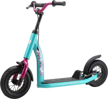 Дитячий педальний самокат від 5 років City Kick Scooter Повітряні шини регульовані по висоті 10-дюймові нове покоління м'ята