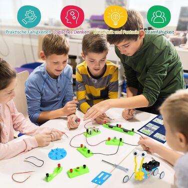 Електронний конструктор ADUSRIZ 5-in-1 STEM Kit, для дітей 8-14 років