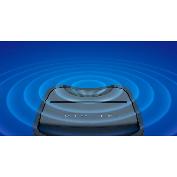 Потужна Bluetooth колонка для вечірок з всеспрямованим звуком, підсвічуванням і акумулятором на 25 годин (IPX4, MEGA BASS, функція