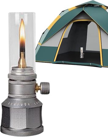 Газовий ліхтар для кемпінгу, вінтажне освітлення для риболовлі та аксесуари для рибалок - фонове освітлення для туристів, кемперів, домашніх садів, патіо, рибалок, городів, зрубів, ранчо, барбекю, риболовлі.