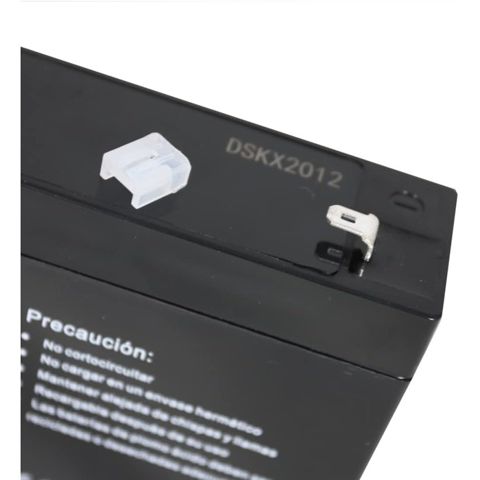 Герметичний перезаряджаний свинцево-кислотний акумулятор AGM 6 В ємністю 7 Агод. Ідеально підходить для автомобілів та електромотоциклів, дитячих скутерів, систем ДБЖ, систем безпеки та зв'язку, Одинарний, 103201