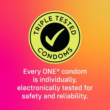 Презервативи ONE Flavorwaves Ароматизовані презервативи Шість чудових смакових вражень Веганські, без ГМО, з натурального каучукового латексу 12 шт.