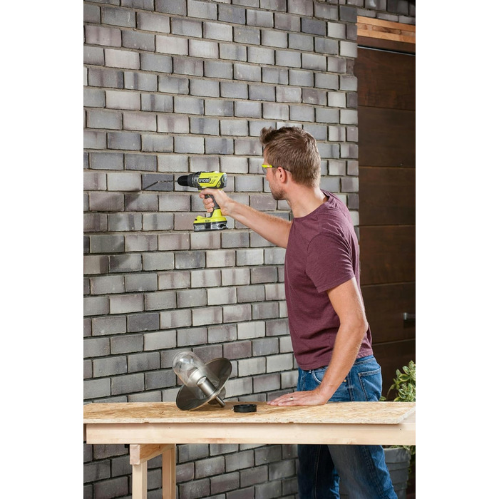 Ударний дриль-шуруповерт (2 шт. акумулятор 2,5 Ач, 18 В, функція ударного дриля, із зарядним пристроєм, світлодіодне підсвічування