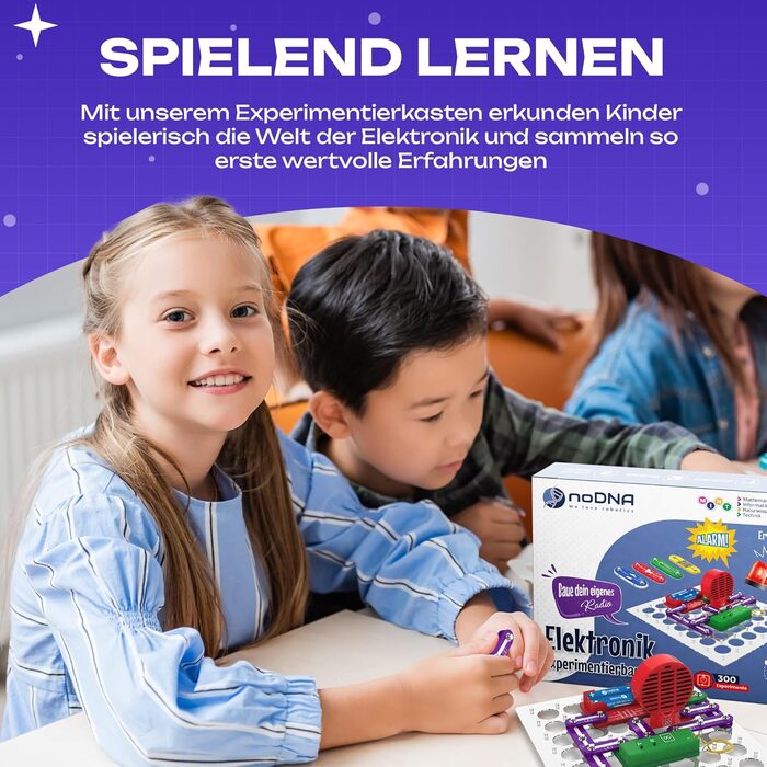 Набір електроніки noDNA для дітей, Набір для електронних експериментів для дітей віком від 8 років - 300 експериментів для дітей віком від 8 років, Подарунковий набір електроніки для 8-річних хлопчиків, **Діти**