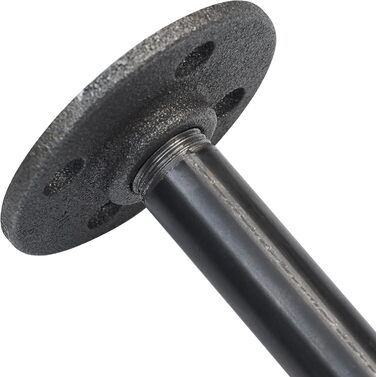 РІЗНІ Вішалка для одягу в індустріальному стилі - різні розміри, наприклад, 60 x 180 см - як настінна вішалка для курток та як вішалка для одягу - L-подібна, чорна, металева, Ш 60 x В 180 см