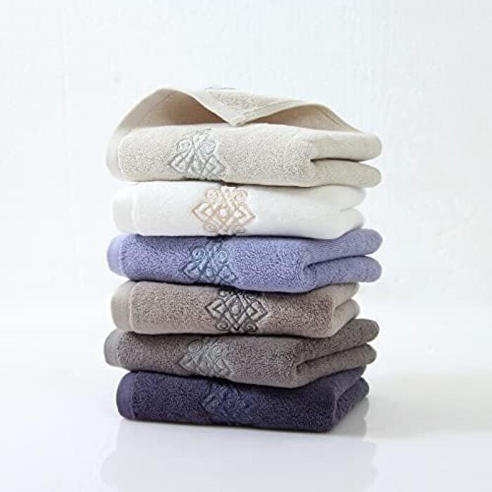 Білі рушники Sense Gnosis, розкішний банний рушник, вишитий, декоративний преміум якості, 100 бавовна, дуже поглинаючий, надзвичай