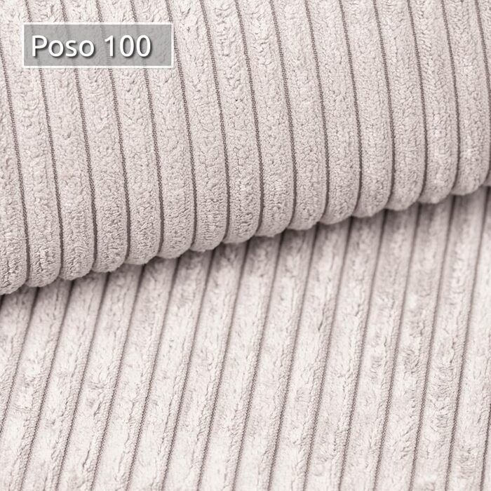 Диван-ліжко Spark диван зі сном та відділенням для зберігання речей, пружинна основа Bonnell, вельветовий чохол, велика спальна зона, сучасний мякий диван та диван-ліжко (бежевий (Poso 100))