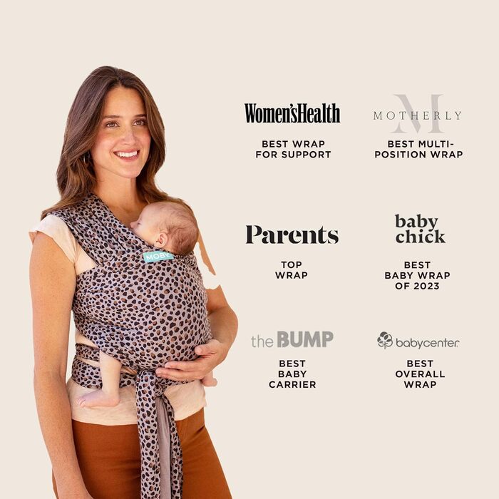 Слінг для новонароджених і малюків - Обгортки - Ідеальна переноска для мами й тата - Регулюється для всіх типів статури - Може нос