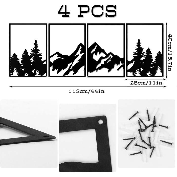 И металеві прикраси стін металеві гори і ліси прикраси стін гори і ліси металеві настінні картини великі настінні скульптури для д
