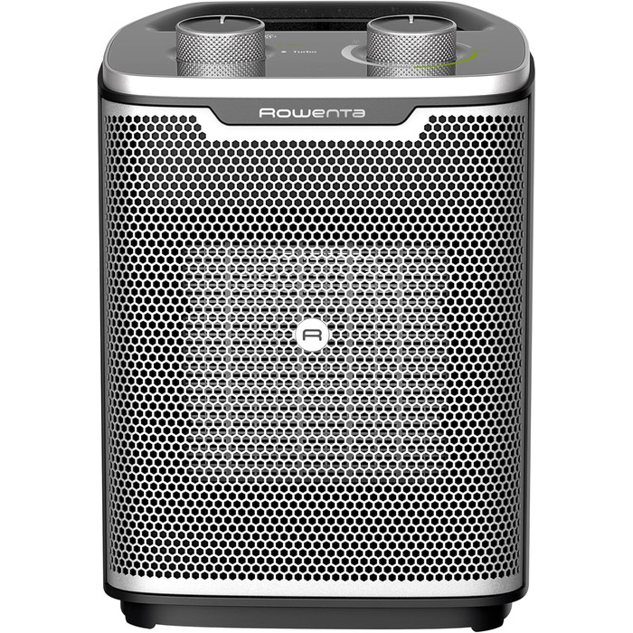 Тепловентилятор Rowenta Intense Comfort, 2 рівні потужності, керамічна технологія, компактні розміри, термостат, особливо тихий, ручка для перенесення, чорний, SO9330F0 Клас енергоспоживання A 35 кв. м Кераміка