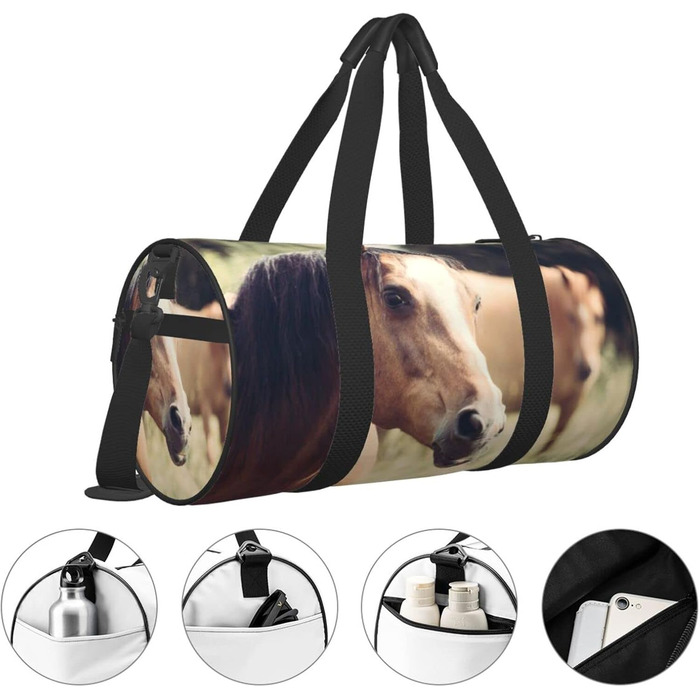 Універсальна дорожня сумка Конячка, спортивна сумка для чоловіків та жінок, великий мішок для одягу