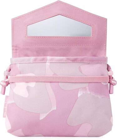 Маленька сумка-клатч Satch Clutch через плече, косметичка зі шнурком та дзеркалом для підлітків, Heartbreaker - рожева