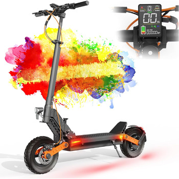 Електросамокат JOYOR E Scooter серії S, 48/60V13/18/26Ah, проїжджає 40-90 км, з подвійною гідравлічною гальмівною системою та подв