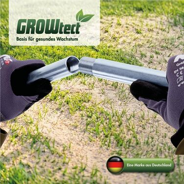 Професійний вирівнювач ґрунту Rasen Rakel 925 см з нержавіючої сталі, з ручкою 2 м для піскування та вирівнювання. Знімний, трисекційний гвинтовий держак для надійності.