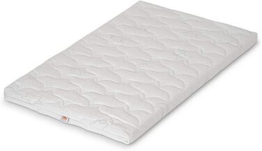 Дитяче ліжечко FabiMax Baby Bed Spring Bed, сертифіковане TV 2022, масив бука сірого/натурального кольору, вкл. комфортний матрац (без бортика)