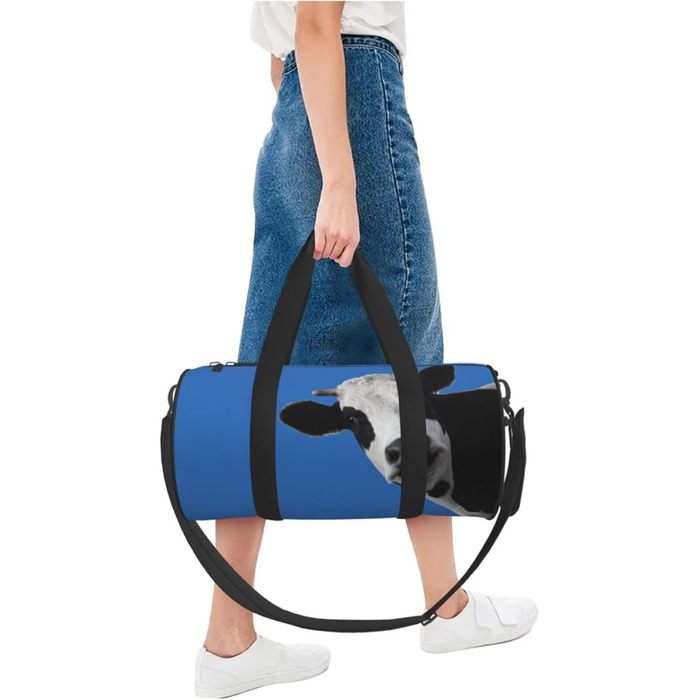 Спортивна сумка, дорожня сумка, сумка для подорожей, з принтом Веселка, сумка на нічліг, чорна, універсальний розмір