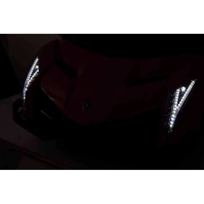 Дитячий електромобіль FINOOS Lambo Veneno 24V електромобіль для дітей 2-місний, гумові шини 4X4, шкіряне сидіння, з пультом дистан