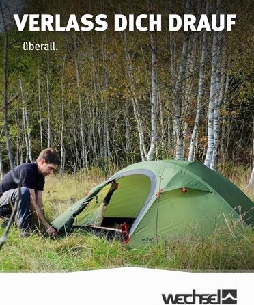Трекінговий намет Wechsel Pathfinder I Геодезичний намет на 1 особу I Штормостійкий експедиційний намет I Компактний та портативний I Ідеальний намет для кемпінгу, пішого туризму, трекінгу та їзди на велосипеді