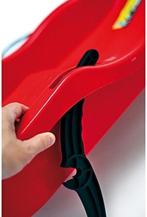 Невідомий Боб Санки Санки Snow Glider Гальма Гальма Санки пластикові Тягнучий трос 3 кольори (Червоний)