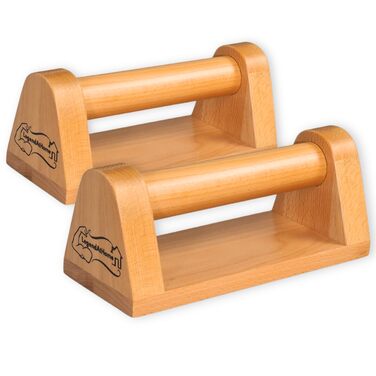 Ручки для віджимань 2 шт. в упаковці з бука стабільні та безпечні для суглобів паралельні частини для віджимань, калістеніки, віджимань та фітнес-тренувань нековзні та портативні, бук, маленькі