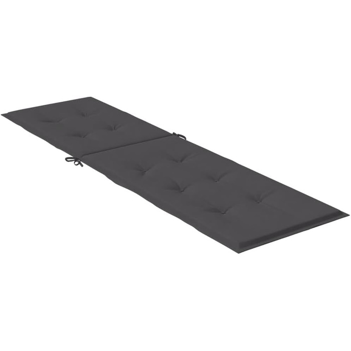 Подушка для шезлонга ZEYUAN Melange Anthracite (75105) x50x3 см Тканина, Подушка для шезлонга, Подушка для садового шезлонга, Подушка для сидіння Садові меблі, Подушка для лавки, Подушка для стільця для високих стільців, Подушки для сидіння - 4002486