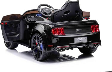 Дитячий автомобіль Ford GT-500 24V дитячий електромобіль 2.4GHz пульт дистанційного керування 2-6 років (чорний)