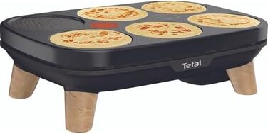 Галети, млинці Млинці для гурманів, пластикові, чорні, 900812 Tfal crpire Deux plaques amovibles antiadhsives Temprature rglable Multi Usage
