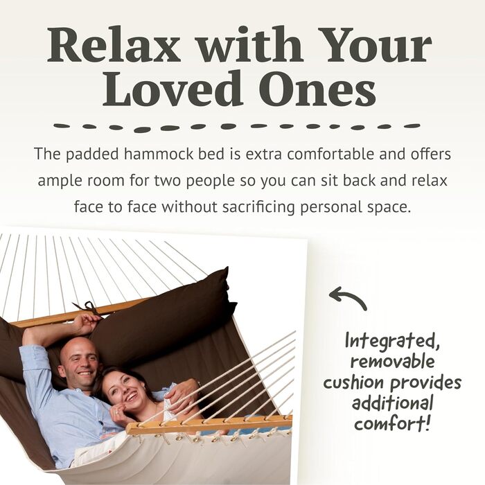 Гамак з підкладкою на жердині Kingsize Kingsize Arabica