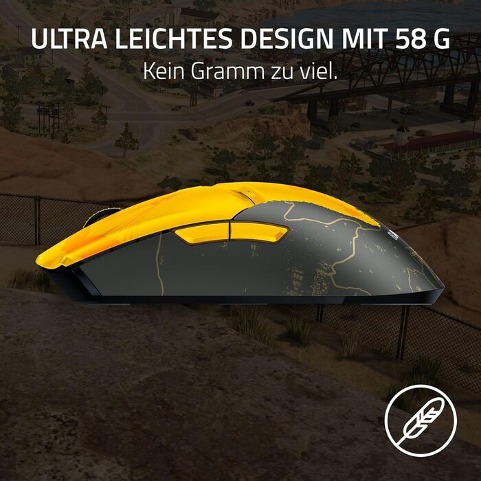 Ультралегка бездротова ігрова миша для кіберспорту вагою 58 г (оптичний сенсор з 30K DPI, технологія бездротової гіпершвидкості, о