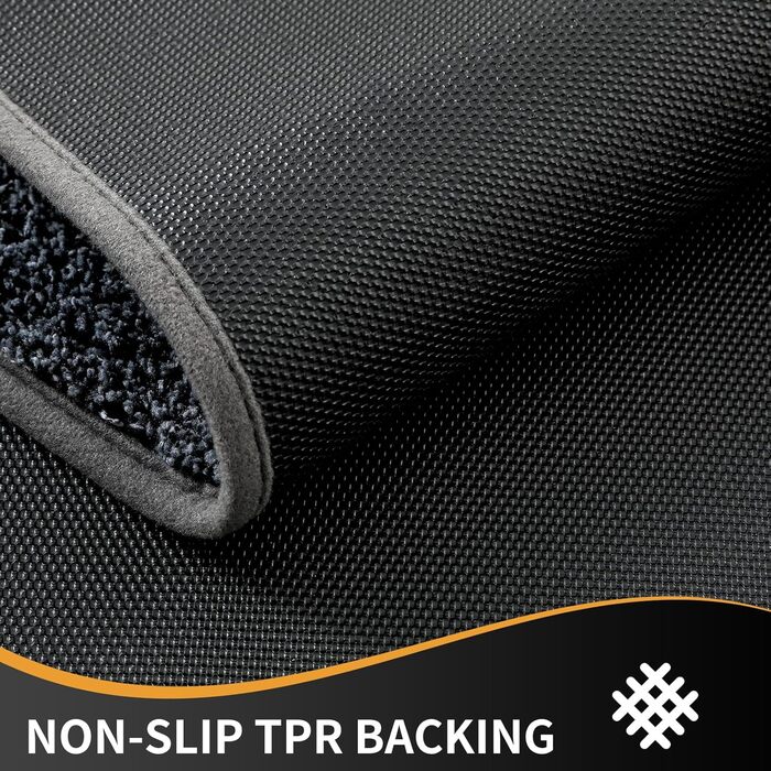 Килимок Mibao для прихожих 50 x 80 см, брудозбірний килимок для вхідних зон, килимок для прихожих, нековзний, суперпоглинаючий килимок для вхідних дверей, задніх дверей, взуття та лап, сірий 50 x 80 см (прямокутний)