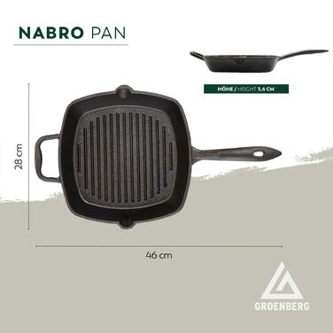 Сковорода Groenberg Nabro Pan 28x28 cm / 2 L Black (266024)