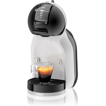 Капсульна кавоварка NESCAF De'Longhi EDG 155.BG Dolce Gusto Mini Me (для гарячих і холодних напоїв, тиск насоса 15 бар, резервуар для води 0,8 л) чорний / арктичний сірий