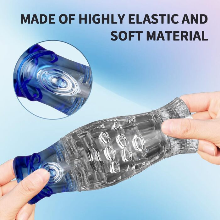 Іграшка для мастурбації для чоловіків, реалістичний мастурбатор з 3D-пристроєм для тренування вагіни, клітора, аналу та пеніса, еротична секс-іграшка для чоловіків, прозора