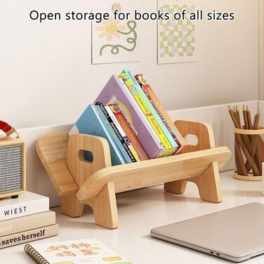 Дерев&39яна дитяча книжкова полиця, настільна дитяча книжкова полиця, стійка для зберігання, невеликий органайзер для дитячої кімнати (дерево)