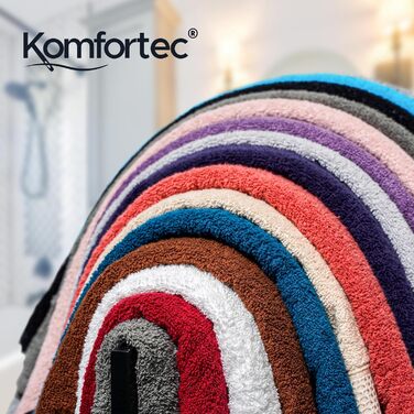 Набір Komfortec з 8 рушників з 100 бавовни, 4 банних рушники 70х140 і 4 рушники для рук 50х100 см, махровий, м'який, рушник, велик