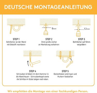 Стельовий гачок MEISTERFAKTUR для боксерських груш - Вантажопідйомність 500 кг - Вибухозахищений тримач для боксерських груш - Іде