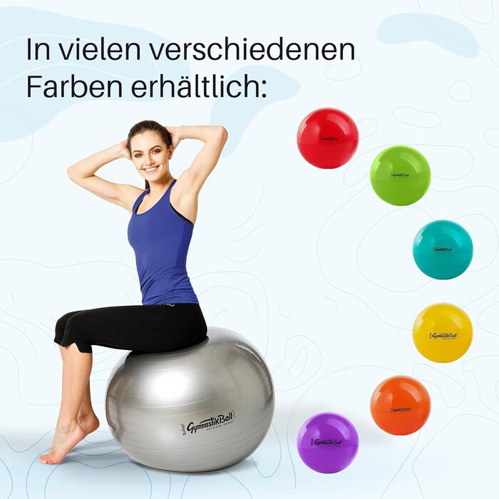 Гімнастичний м&39яч PEZZI Original Plus Pump Seat Therapy Pilates 65 см зелений