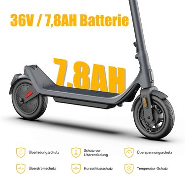 Електросамокат з допуском до дорожнього руху, електросамокат LEQISMART A11, 10-дюймові шини, запас ходу 30 км, 20 км/год, складний