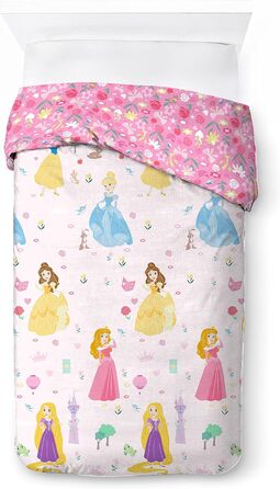 Постільна білизна Disney princess силует 140 x 200 см, 100 бавовна, для односпального ліжка, містить підодіяльник і наволочку 65 x