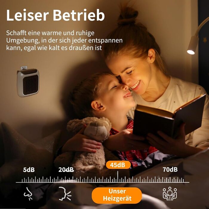 Підключається до мережі обігрівач Instaheat, швидкий нагрів, захист від перегріву та енергоефективний, ідеально підходить для спальні/офісу