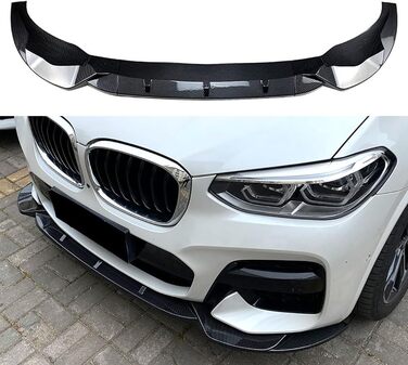 Передній губний спойлер автомобіля для BMW X3 G01 X4 G02 Prophase M Pack 2018-2021, Передній бампер Губний спойлер Губний спліттер Дифузор Автомобільний передній спойлер Автомобільні аксесуари, 2 Текстура з вуглецевого волокна Нормальна 2 Текстура з вугле