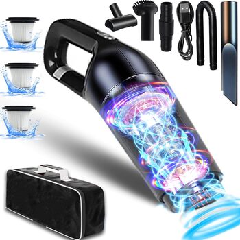 Акумуляторний ручний пилосос акумуляторний, безмішковий 15000Pa ручний пилосос акумуляторний безмішковий Переможець тесту вологого