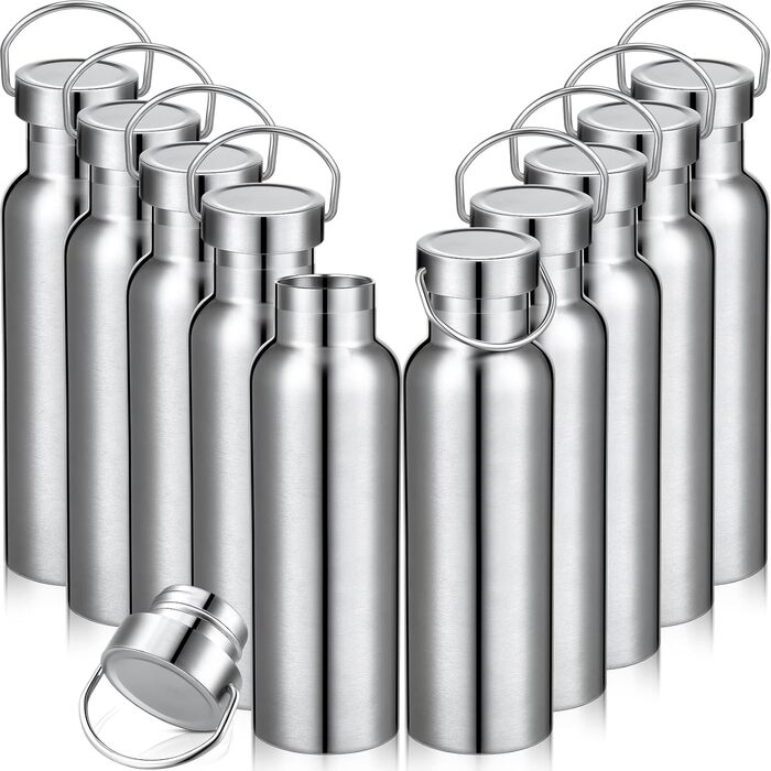 Спортивна пляшка для води Mimorou з нержавіючої сталі, з подвійними стінками, ізольована, багаторазова, вакуумна металева пляшка д