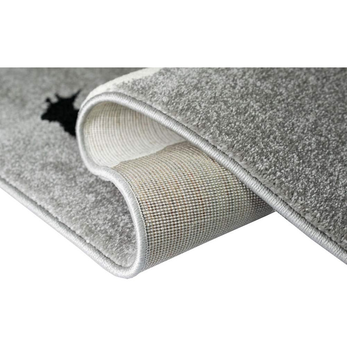 Килим для дитячої кімнати Літаки Біплан Повітряна куля сірий синій крем Розмір 200 х 290 см