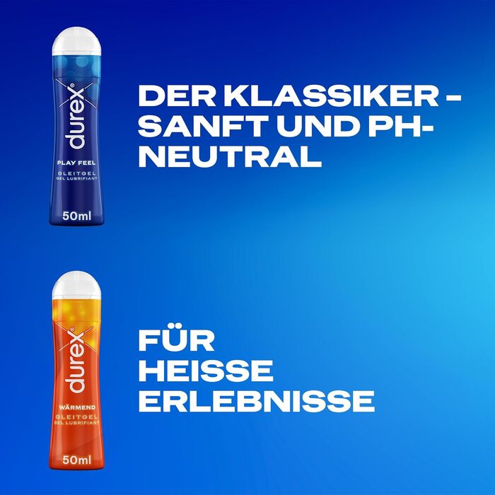 Набір гель-лубрикантів Durex Play Feel & Wärmend, 2 × 50 мл