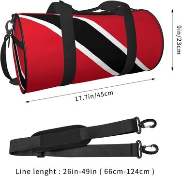 Дорожня сумка з прапором Тринідаду і Тобаго, велика спортивна сумка, сумка для вихідних для чоловіків та жінок