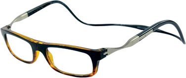 Окуляри для читання CliC Eyewear для жінок і чоловіків - Vunetic Tenor Black Tortoise - Окуляри для читання з магнітом - Поліамід TR90 і нейлон - Гнучкі окуляри Presbyopia - Зроблено в Італії 1.5